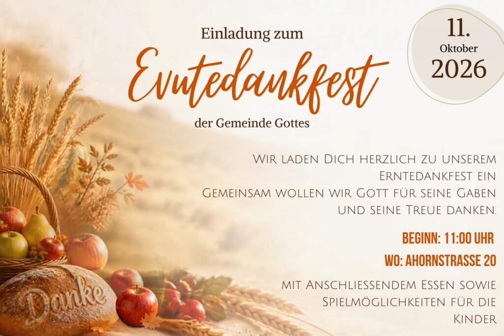 Erntedankfest mit Mittagessen
